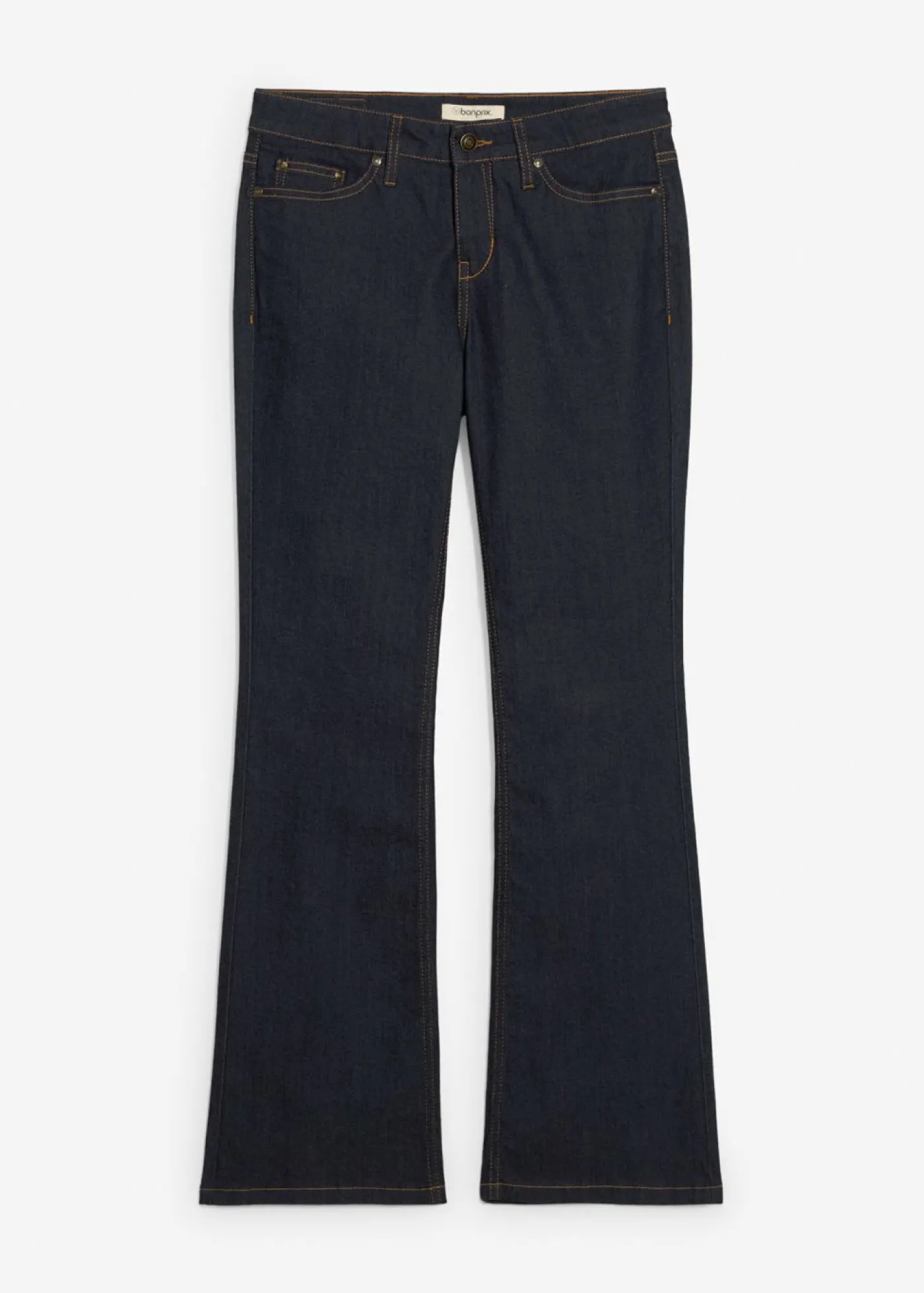 Online Vaqueros elásticos con corte bootcut y talle medio Mujer Vaqueros|Tallas Pequeñas