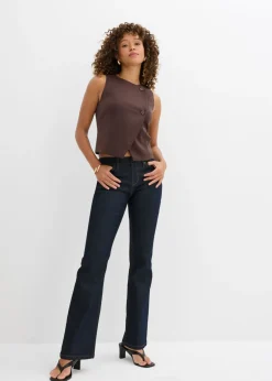 Online Vaqueros elásticos con corte bootcut y talle medio Mujer Vaqueros|Tallas Pequeñas