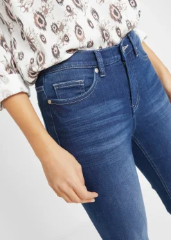 Hot Vaqueros elásticos con talle medio y corte slim Mujer Tallas Pequeñas|Vaqueros