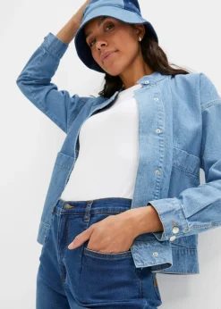 Hot Vaqueros elásticos de cintura alta y corte mom Mujer Vaqueros