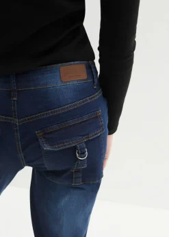Vaqueros elásticos de corte capri Mujer Vaqueros