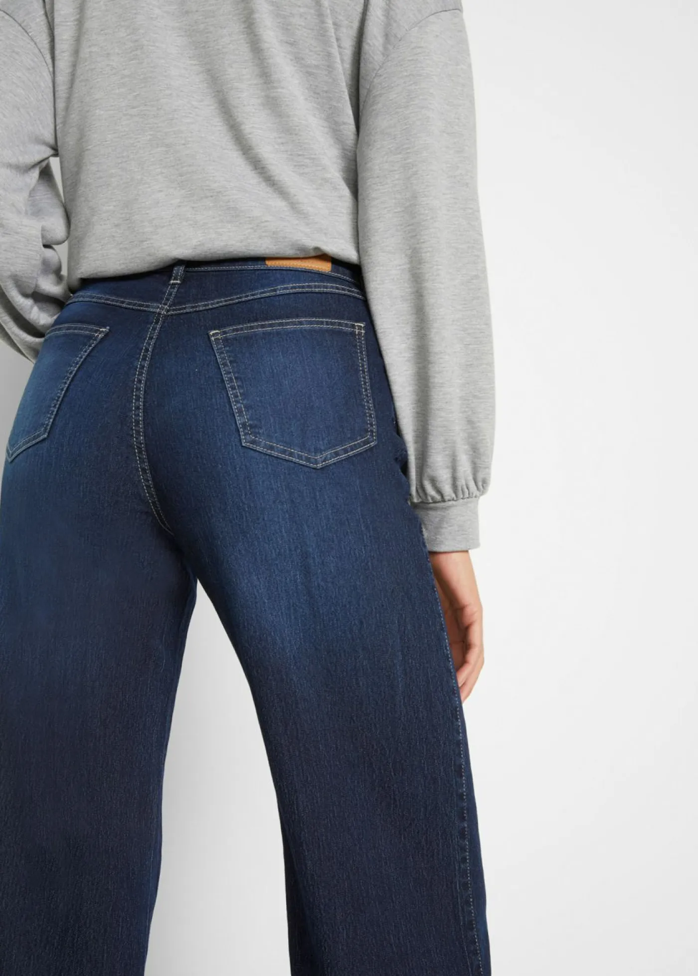 Best Vaqueros elásticos de pernera ancha y cintura media Mujer Vaqueros|Tallas Pequeñas