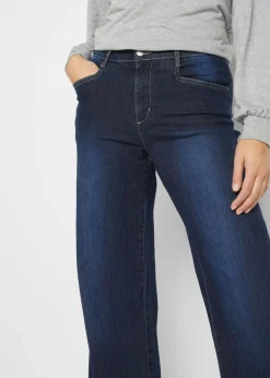 Best Vaqueros elásticos de pernera ancha y cintura media Mujer Vaqueros|Tallas Pequeñas