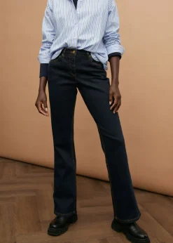 Online Vaqueros elásticos de talle alto con corte bootcut Mujer Vaqueros|Tallas Pequeñas