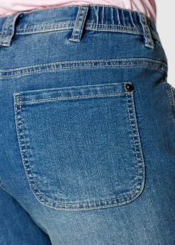 Online Vaqueros elásticos de talle medio y corte cargo Mujer Vaqueros