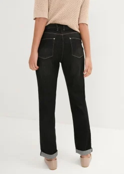 Discount Vaqueros elásticos tipo boyfriend, mid waist Mujer Vaqueros