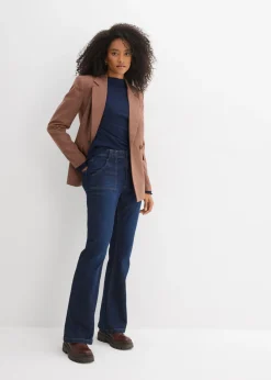 Best Vaqueros flared, high waist de algodón orgánico Mujer Vaqueros