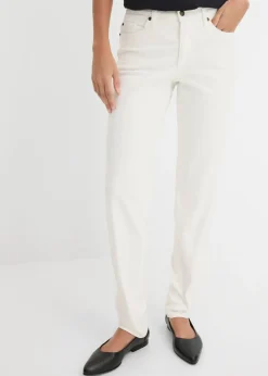 Discount Vaqueros largos con corte mom y talle medio Mujer Vaqueros