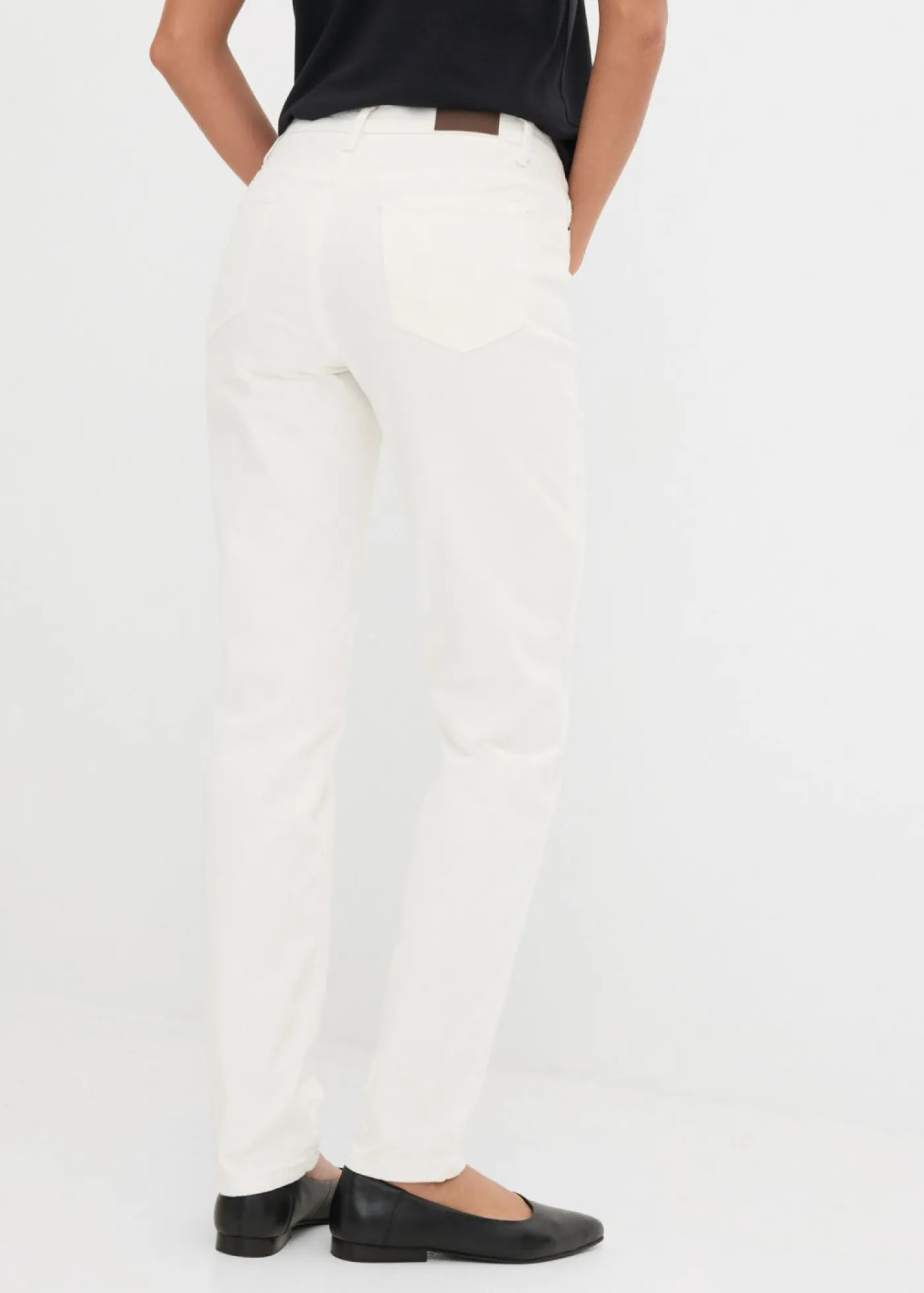 Discount Vaqueros largos con corte mom y talle medio Mujer Vaqueros
