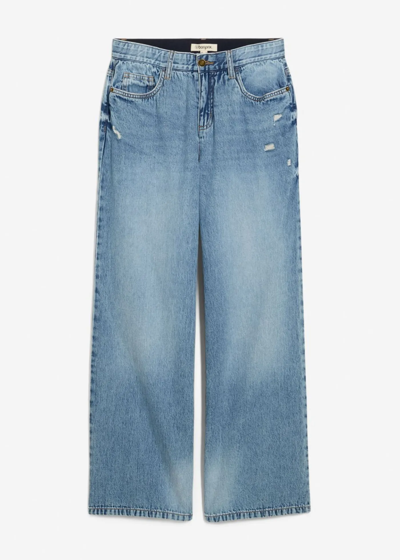 Discount Vaqueros low stretch con perneras anchas y tiro medio Mujer Vaqueros|Tallas Pequeñas