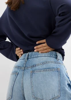 Discount Vaqueros low stretch con perneras anchas y tiro medio Mujer Vaqueros|Tallas Pequeñas