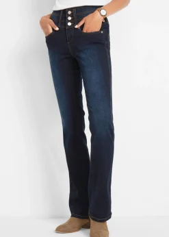 Hot Vaqueros moldeadores con corte bootcut y talle alto Mujer Vaqueros