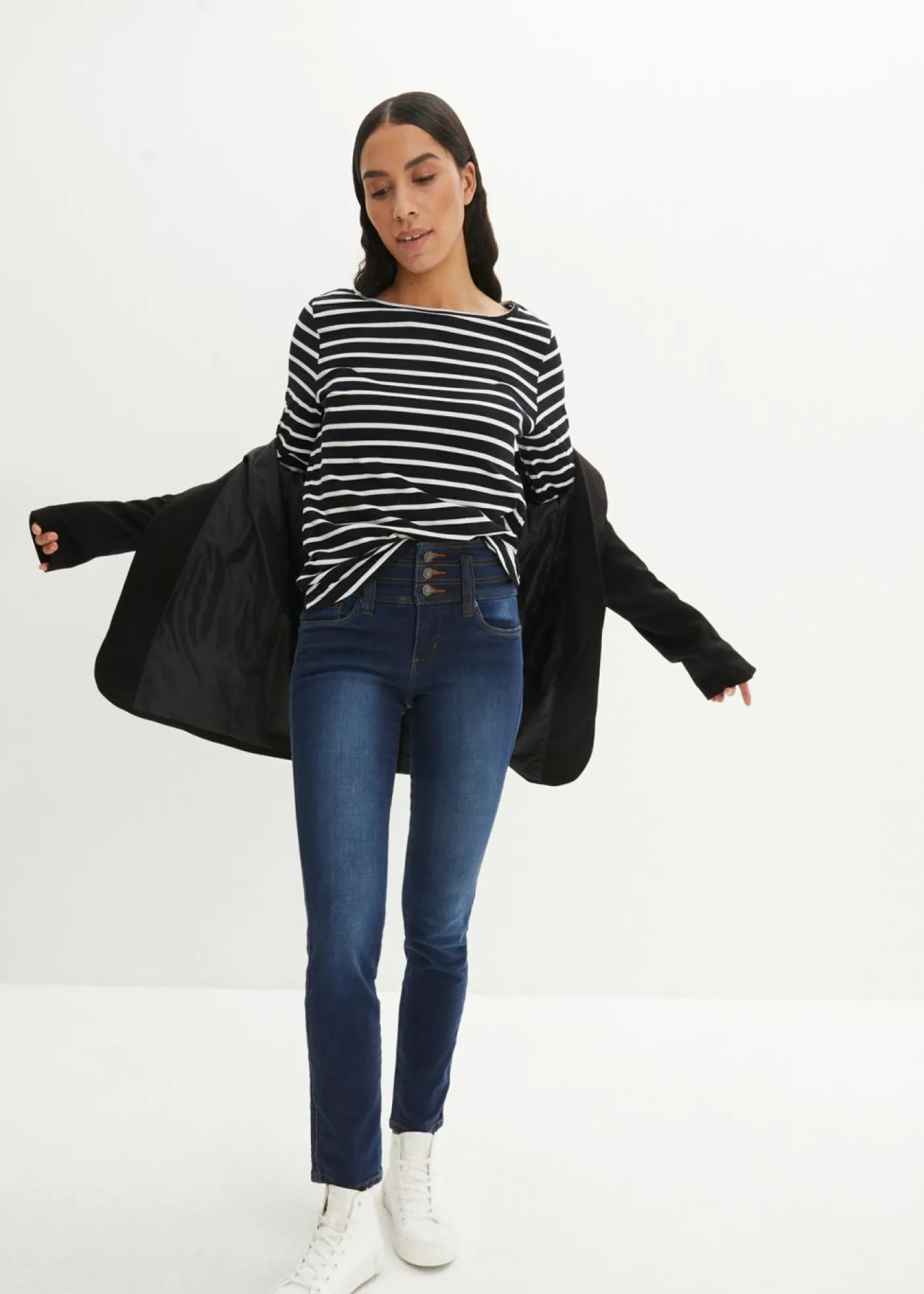 Discount Vaqueros moldeadores de talle alto con corte ajustado Mujer Vaqueros