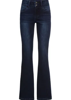 Online Vaqueros moldeadores y suaves con corte bootcut y talle alto Mujer Vaqueros|Tallas Pequeñas