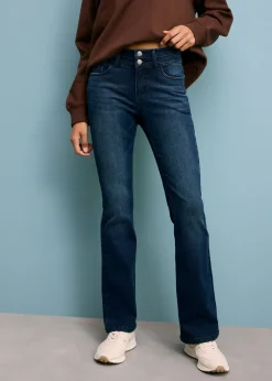 Online Vaqueros moldeadores y suaves con corte bootcut y talle alto Mujer Vaqueros|Tallas Pequeñas