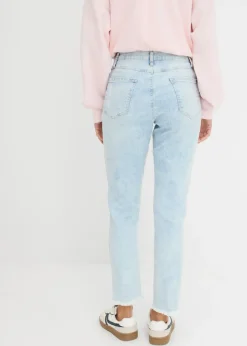 Online Vaqueros mom, high waist, con efecto roto Mujer Vaqueros
