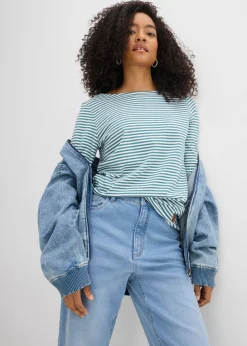 Vaqueros mom, high waist, cropped Mujer Vaqueros