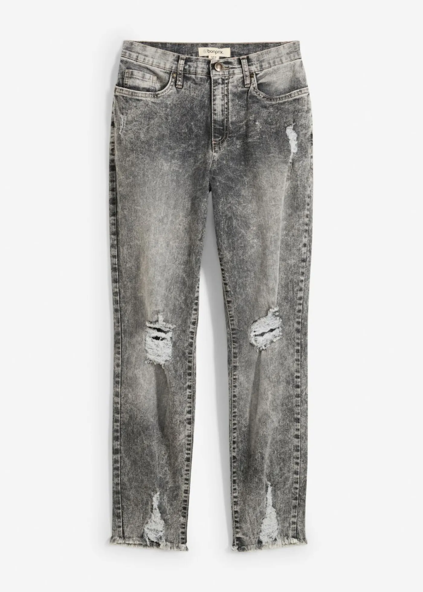 Discount Vaqueros mom, high waist, con efecto roto Mujer Vaqueros