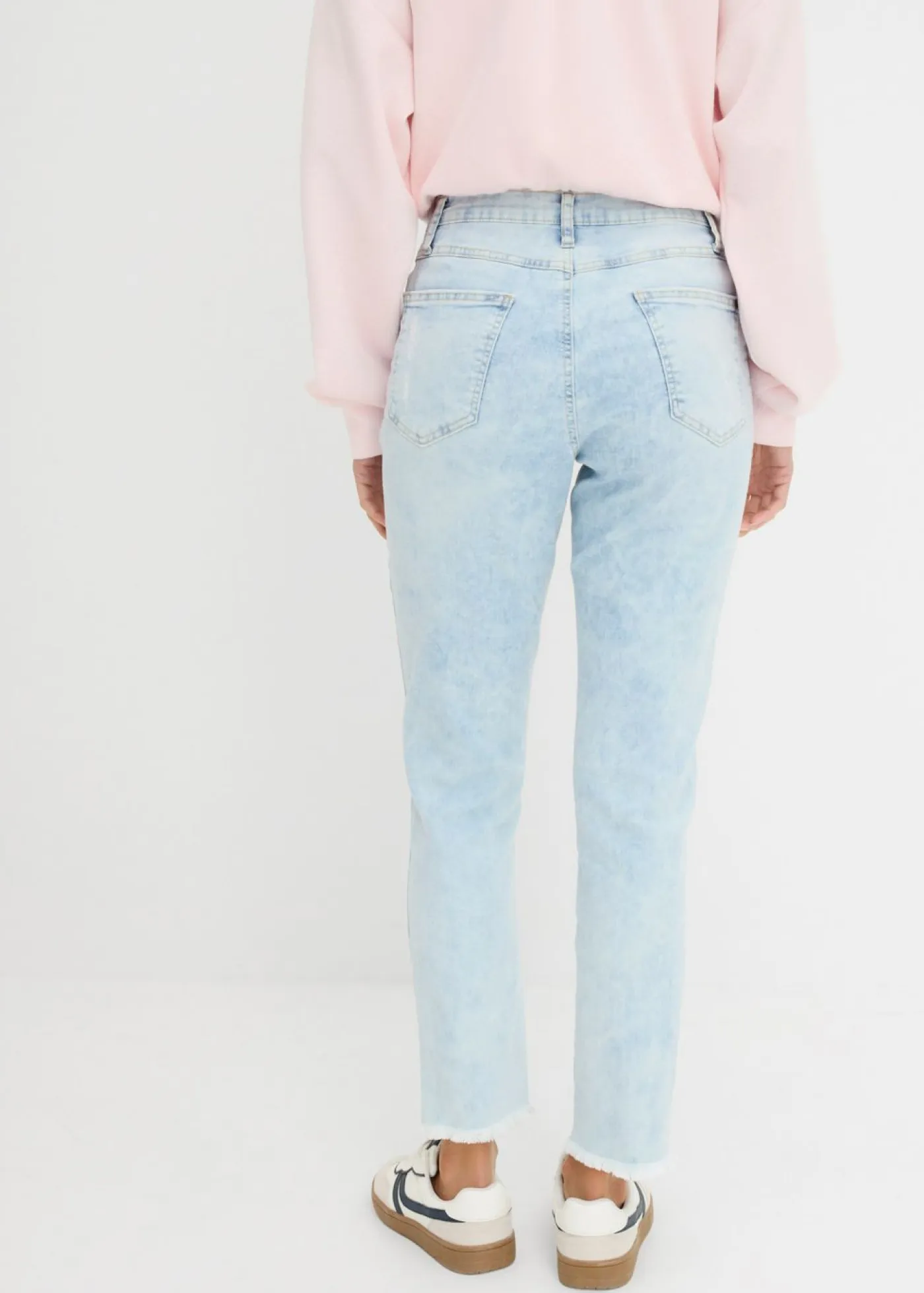 Discount Vaqueros mom, high waist, con efecto roto Mujer Vaqueros