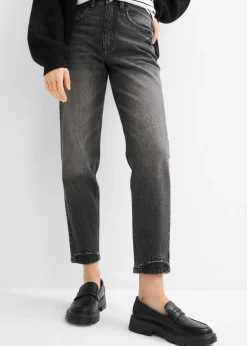 Clearance Vaqueros mom, high waist, low stretch, cropped Mujer Vaqueros
