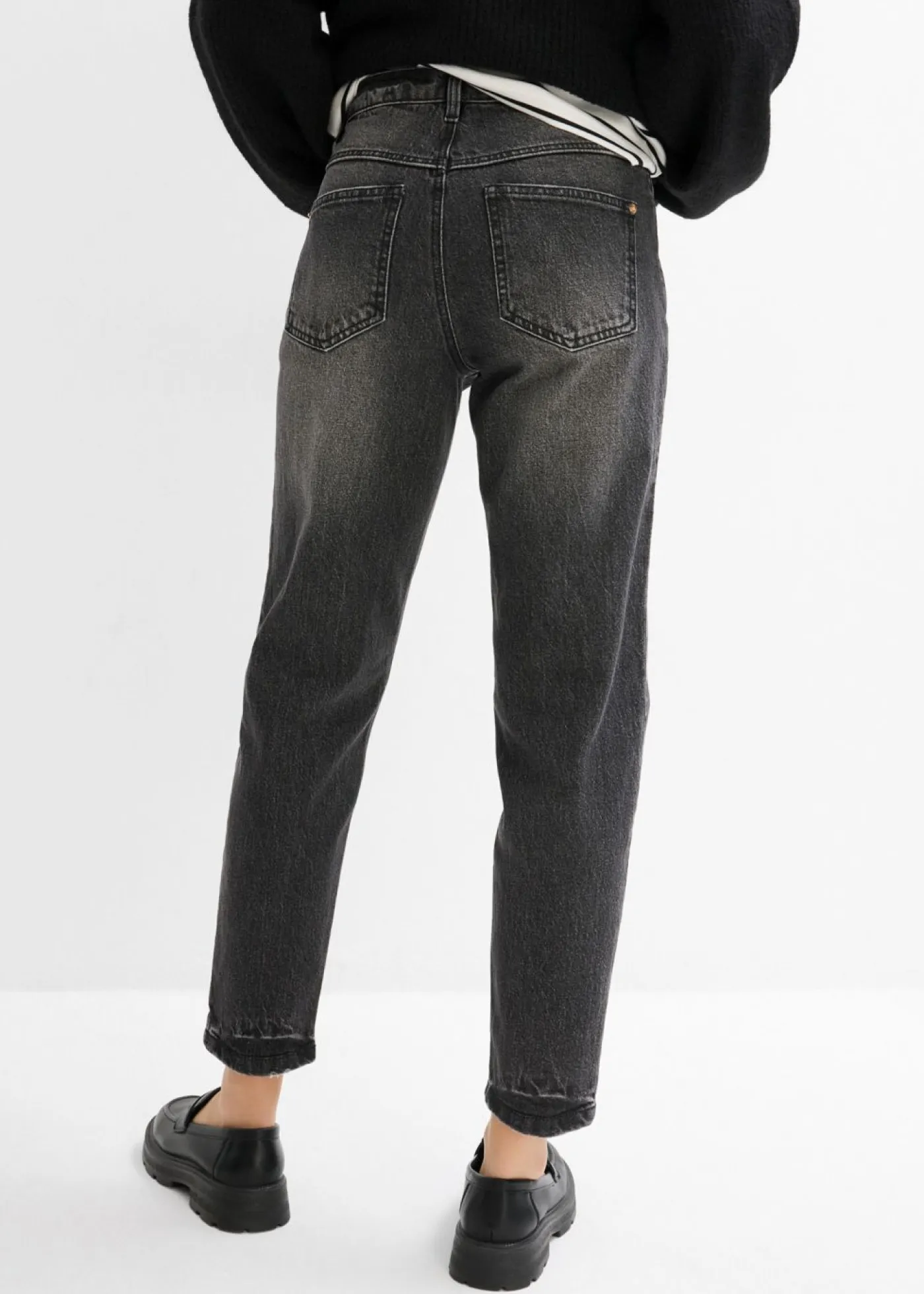 Clearance Vaqueros mom, high waist, low stretch, cropped Mujer Vaqueros