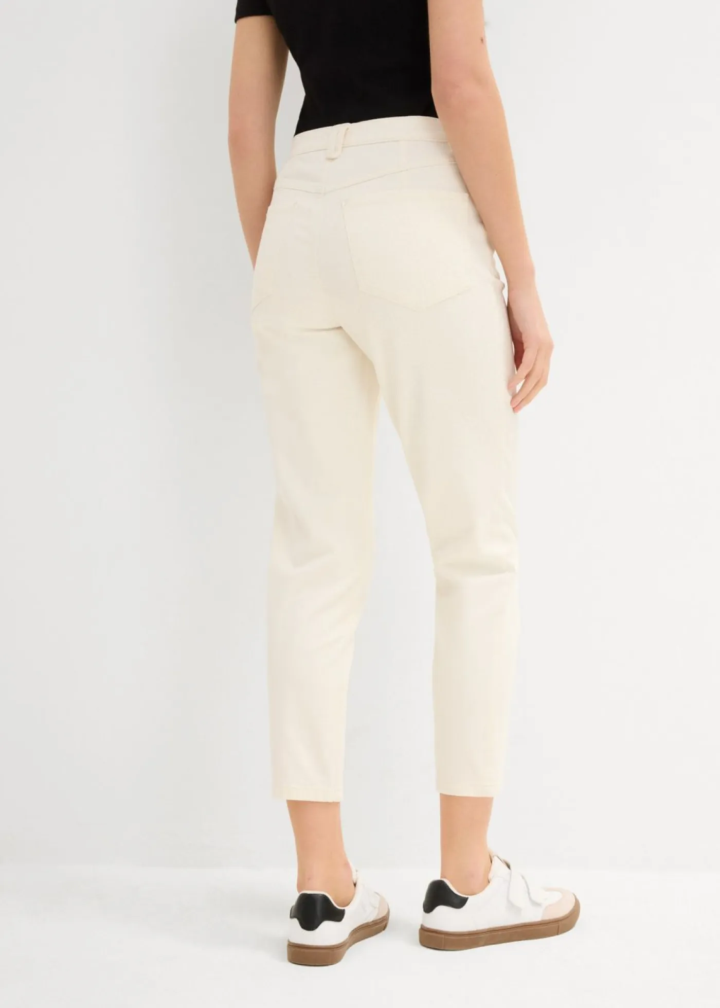 Vaqueros mom, high waist, low stretch, cropped Mujer Vaqueros