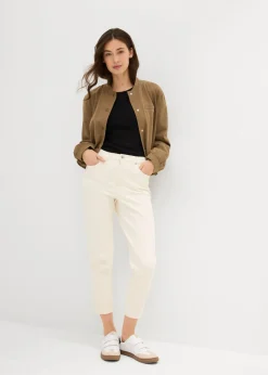 Vaqueros mom, high waist, low stretch, cropped Mujer Vaqueros