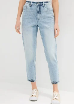 Clearance Vaqueros mom, high waist, low stretch, cropped Mujer Vaqueros