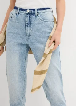 Clearance Vaqueros mom, high waist, low stretch, cropped Mujer Vaqueros