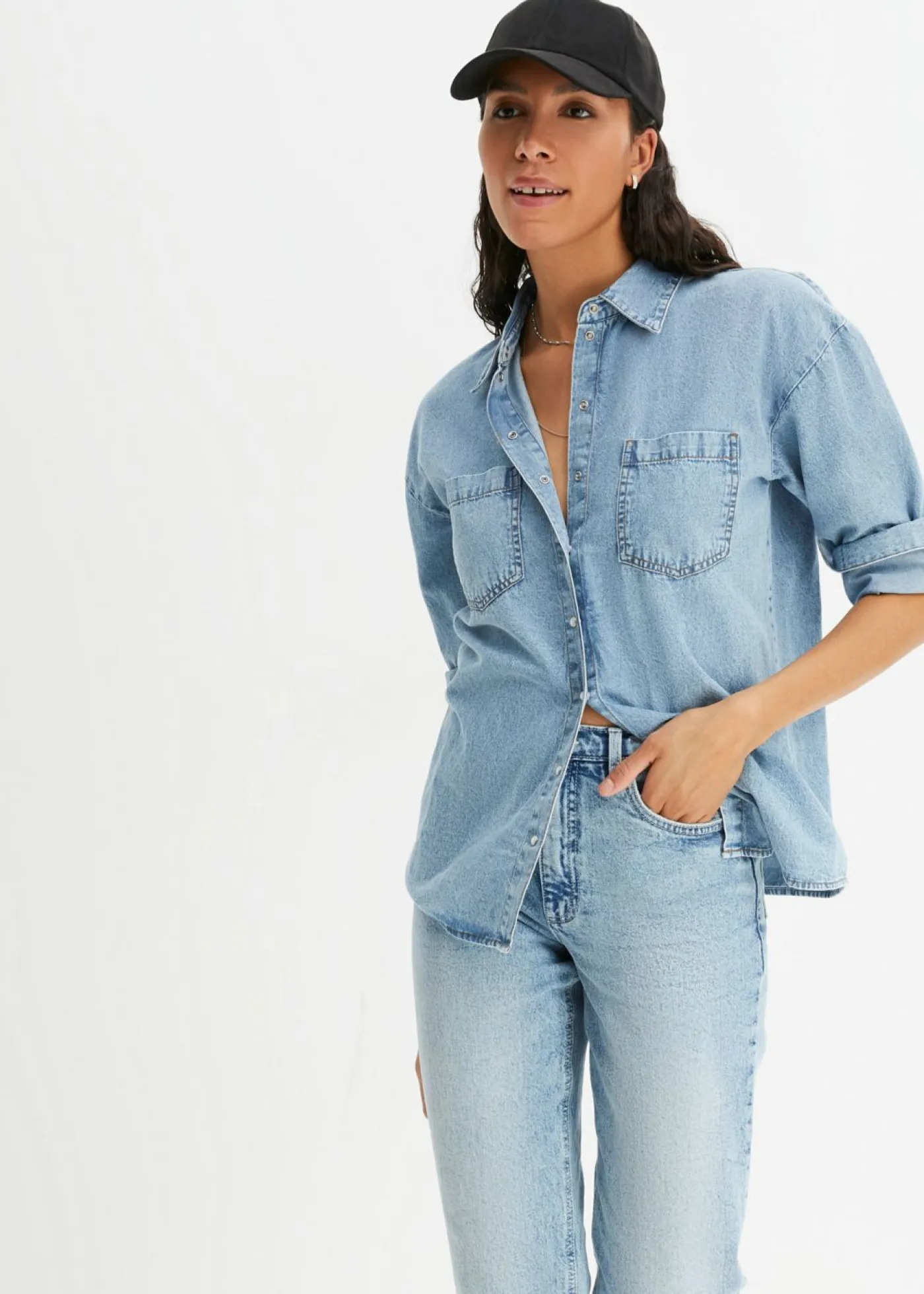 Best Vaqueros mom, high waist, low stretch, cropped Mujer Vaqueros