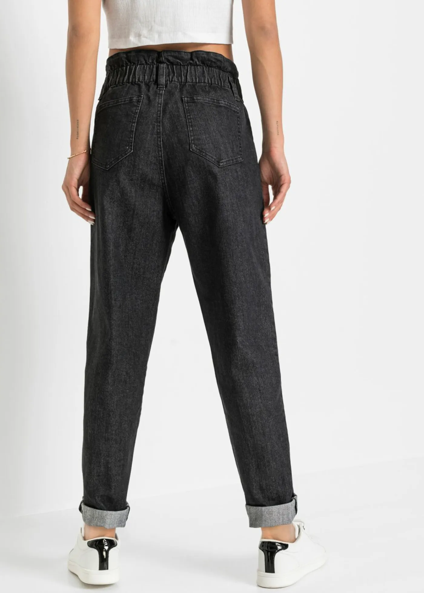 Outlet Vaqueros mom, talle alto, elásticos Mujer Vaqueros