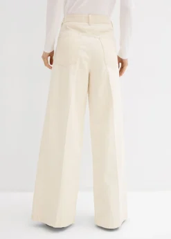 Outlet Vaqueros palazzo, super wide, de algodón Mujer Vaqueros|Tallas Pequeñas