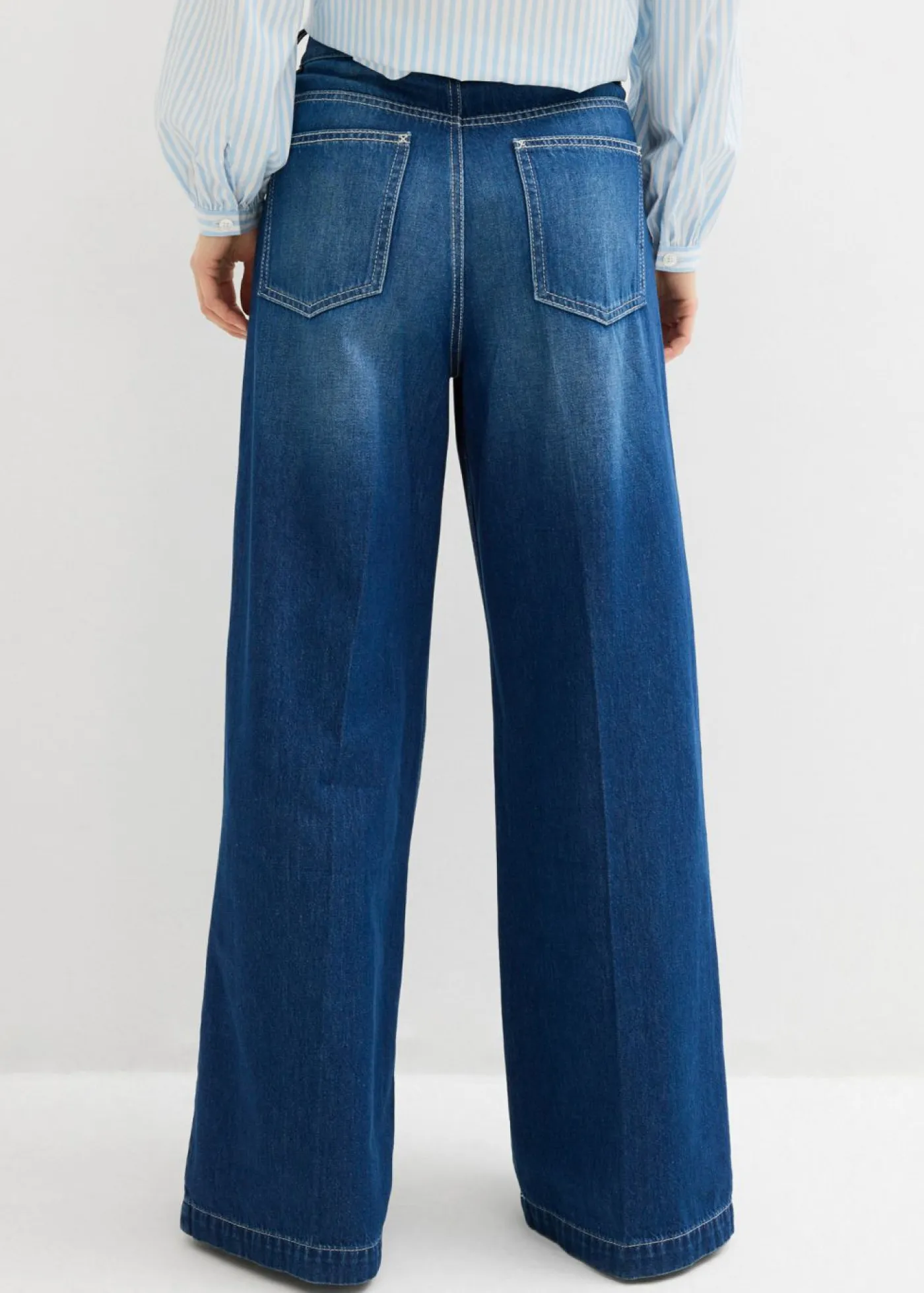 New Vaqueros palazzo, super wide, de algodón Mujer Tallas Pequeñas|Novedades