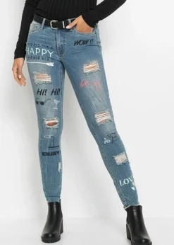 Clearance Vaqueros pitillo de talle medio Mujer Vaqueros