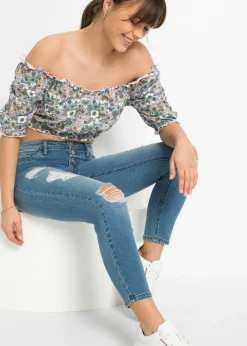 Outlet Vaqueros pitillo desgastados Mujer Vaqueros