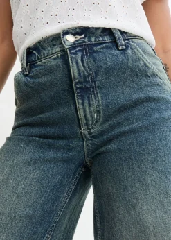 Hot Vaqueros poco elásticos de pernera ancha y talle alto Mujer Vaqueros
