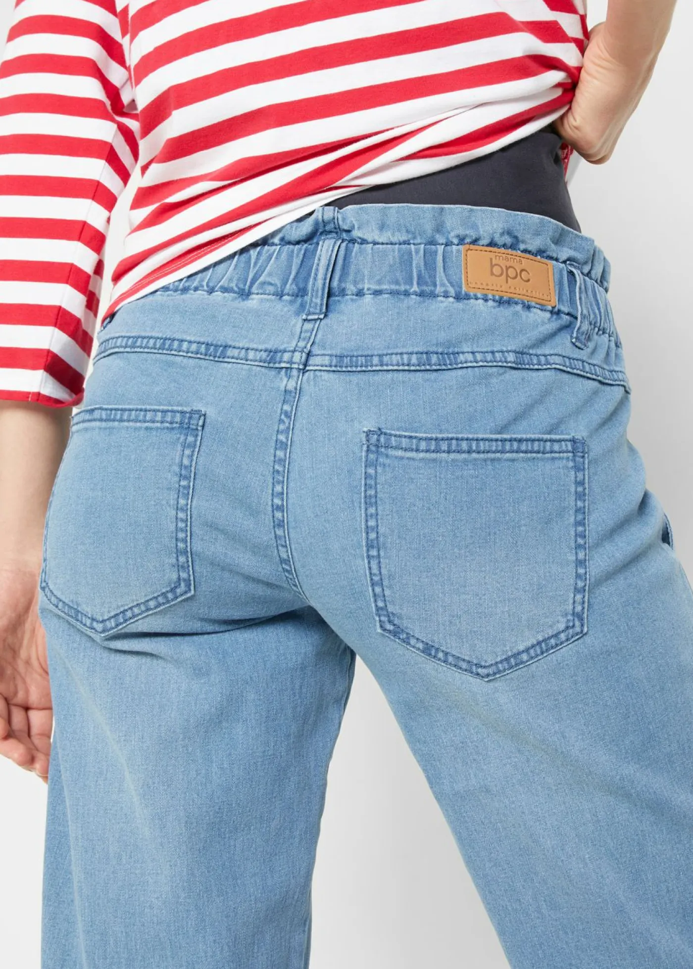 Outlet Vaqueros premamá de algodón elástico, pernera estrecha Mujer Premamá