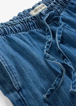 Online Vaqueros pull on, wide leg en algodón Mujer Novedades|Vaqueros
