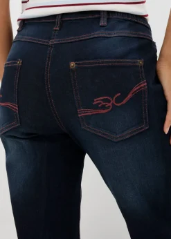 Hot Vaqueros rectos con talle medio y cintura cómoda Mujer Tallas Pequeñas|Novedades