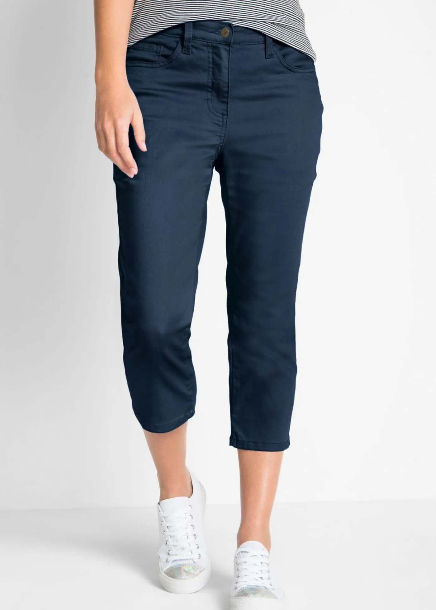 New Vaqueros rectos con talle medio y cintura cómoda Mujer Pantalones