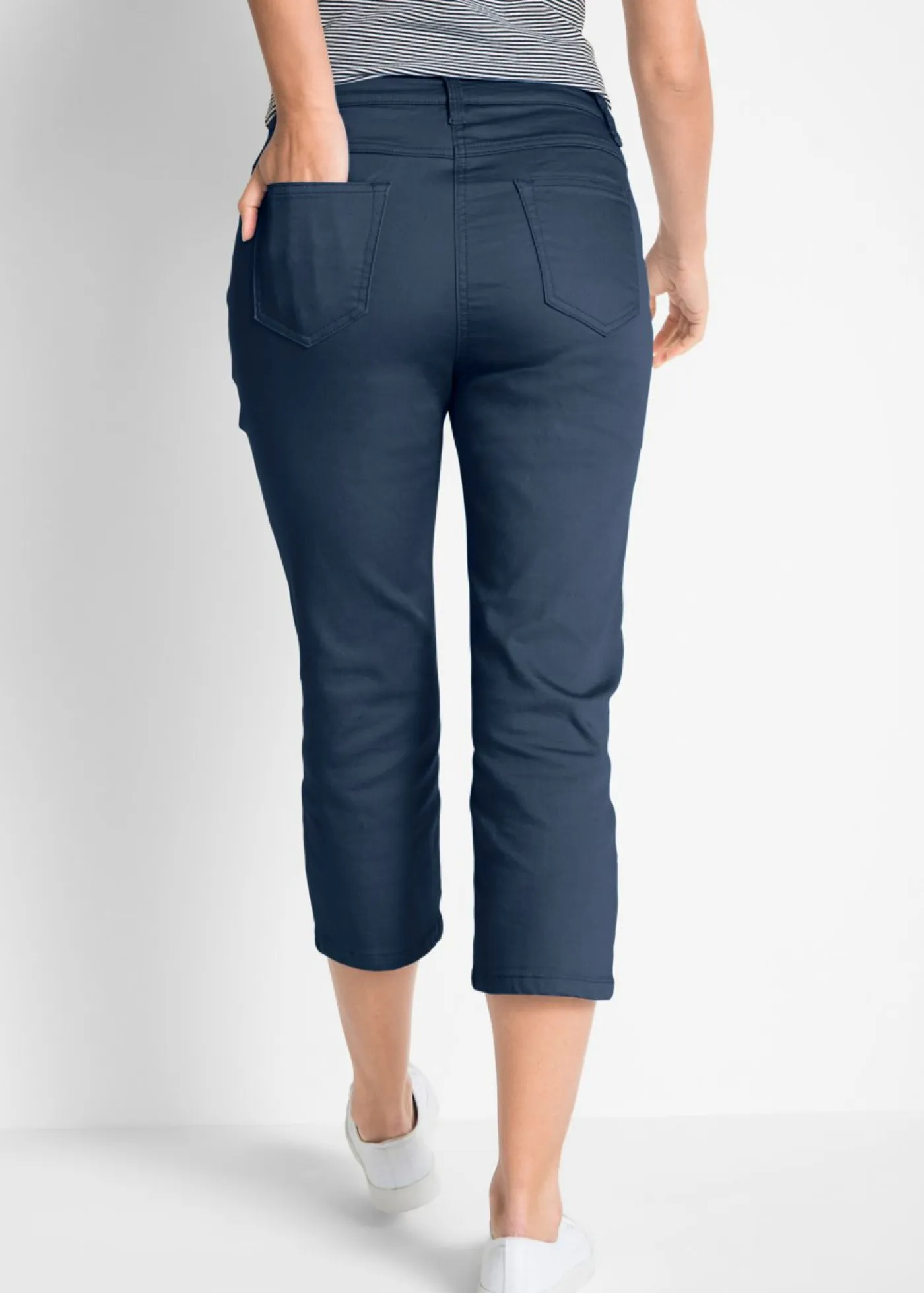 New Vaqueros rectos con talle medio y cintura cómoda Mujer Pantalones