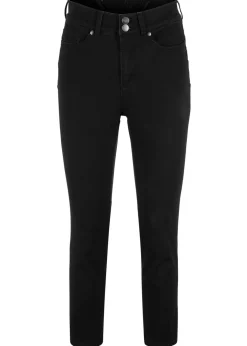 Discount Vaqueros rectos con talle medio y cintura cómoda Mujer Vaqueros