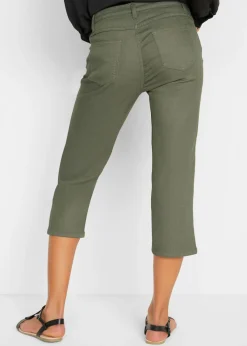 Outlet Vaqueros rectos con talle medio y cintura cómoda Mujer Pantalones