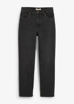 Online Vaqueros rectos con talle alto y largo cropped Mujer Vaqueros