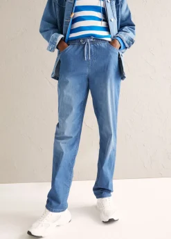 Discount Vaqueros rectos de talle alto con cintura cómoda (2 unidades) Mujer Tallas Pequeñas