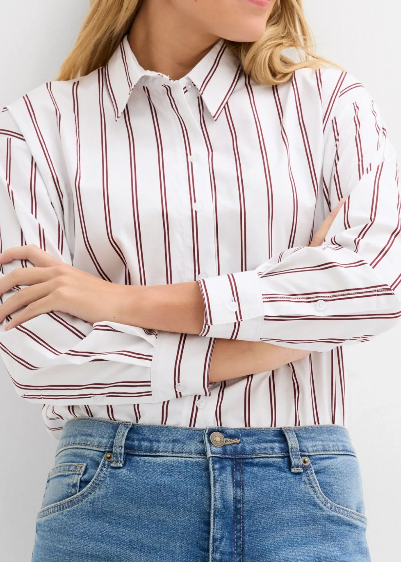 New Vaqueros rectos holgados de talle alto Mujer Tallas Pequeñas