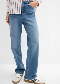Discount Vaqueros rectos holgados de talle alto Mujer Vaqueros
