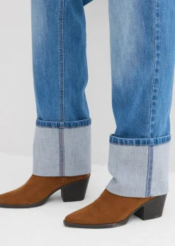 Sale Vaqueros rectos holgados de talle alto Mujer Tallas Pequeñas