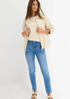 Online Vaqueros skinny con corte cropped y talle alto Mujer Vaqueros