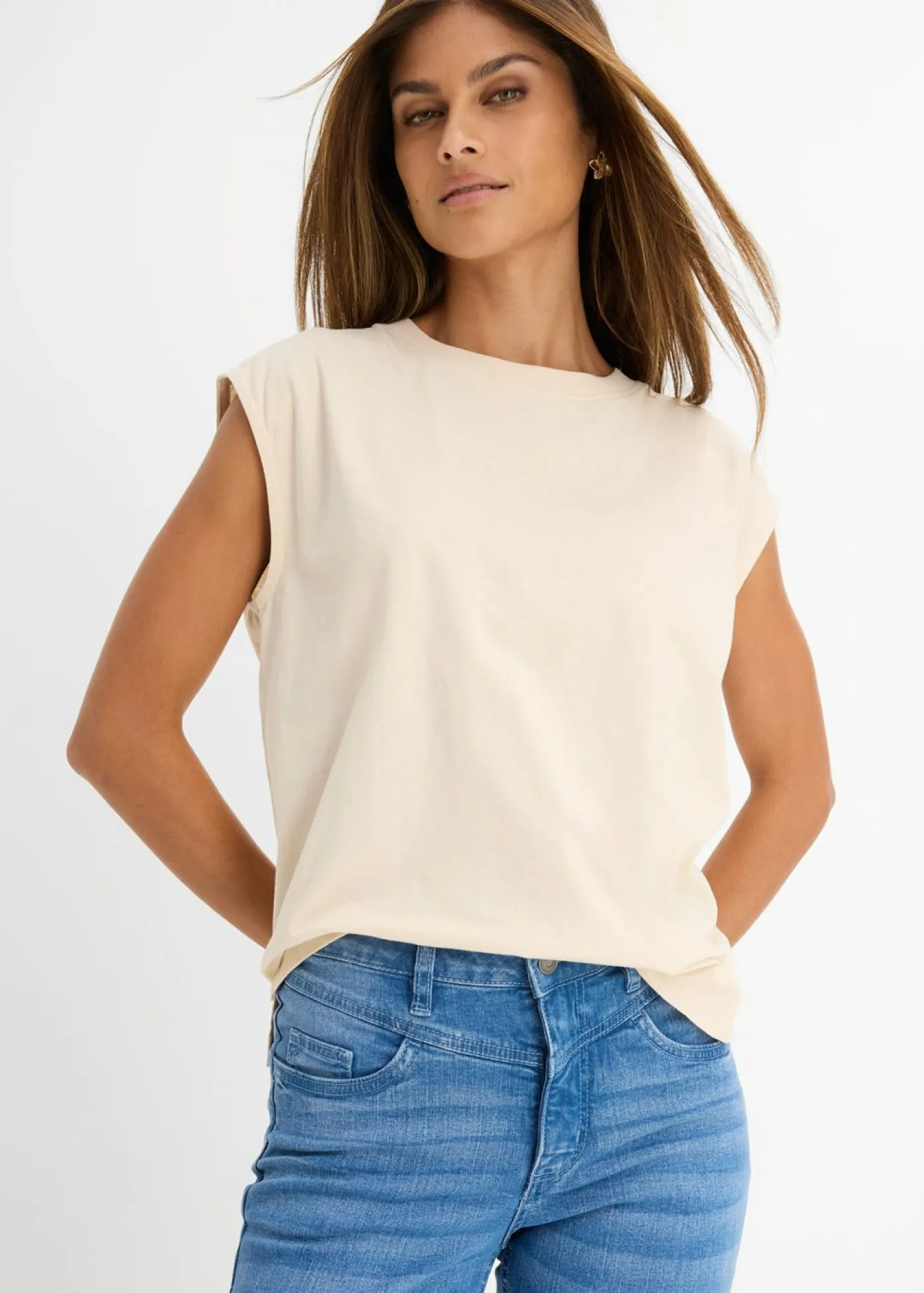 Online Vaqueros skinny con corte cropped y talle alto Mujer Vaqueros